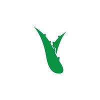 logotipo da aloe vera vetor