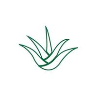 logotipo da aloe vera vetor