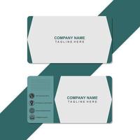 modelo de cartão de visita vetor de design de identidade de marca corporativa