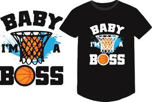 camiseta baby eu sou um chefe vetor