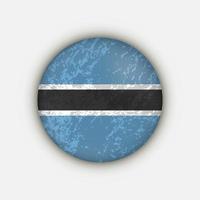 país botswana. bandeira do botswana. ilustração vetorial. vetor