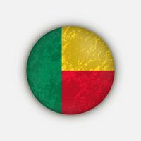 país benin. bandeira do Benim. ilustração vetorial. vetor