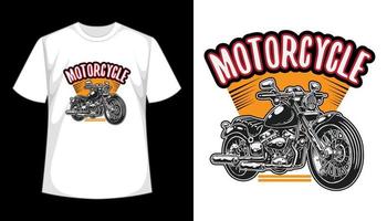 motocicleta de corrida vintage, design de camiseta de bicicleta de corrida vetor