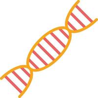 ícone plano de DNA vetor