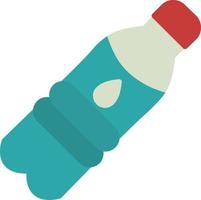 ícone plano de garrafa de água vetor