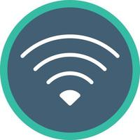 ícone plano de wi-fi vetor