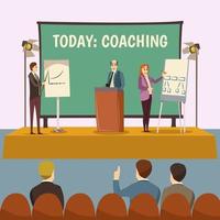 coaching e apresentação de negócios vetor