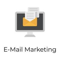 e-mail marketing na moda vetor