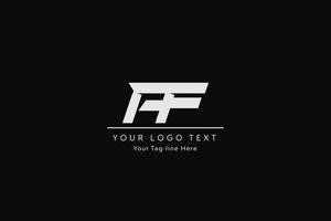 design de logotipo de letra af. ilustração em vetor criativo moderno af letras ícone.
