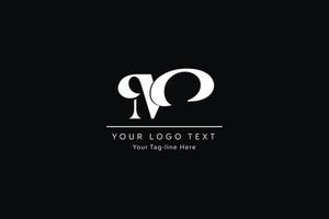 design de logotipo de letra mo. ilustração em vetor criativo moderno om letras ícone.
