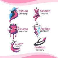 logotipo de empresa de moda elegante vetor