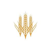 modelo de vetor de design de logotipo de agricultura de grãos de trigo