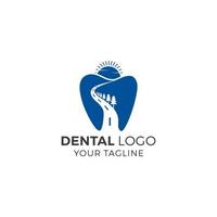 modelo de vetor de design de logotipo de dentista