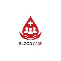 ilustração de ícone de vetor de logotipo de sangue