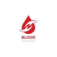 ilustração de ícone de vetor de logotipo de sangue