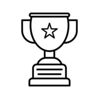 modelos de design de vetor de ícone de troféu
