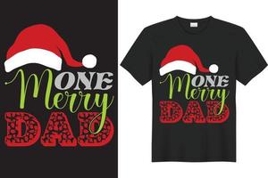 design de camiseta de natal vetor