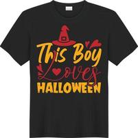 desenho de t-shirt halloween vetor