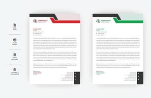 papel timbrado a4, design vetorial moderno e minimalista, modelo de cores corporativas vetor