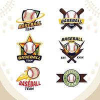 logotipo ousado do time de beisebol esportivo vetor