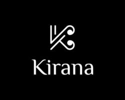 letra k glamour elegante luxo moderno boutique elegância minimalista monograma vector design de logotipo