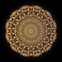 fundo ornamental de mandala de luxo com padrão árabe de arabesco dourado real estilo oriental islâmico. ótimo para cartões, cartões de convite e impressão vetor