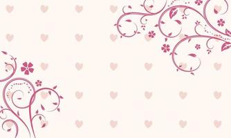 fundo de banner floral com flores e folhas em fundo branco vetor