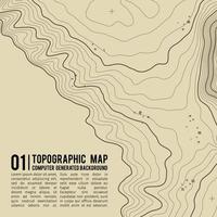 fundo do mapa topográfico com espaço para cópia. linha de fundo de contorno de mapa de topografia, ilustração em vetor abstrato de grade geográfica. trilha de montanha sobre o terreno.