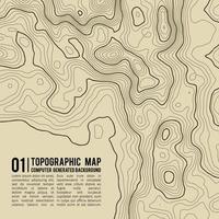 fundo do mapa topográfico com espaço para cópia. linha de fundo de contorno de mapa de topografia, ilustração em vetor abstrato de grade geográfica. trilha de montanha sobre o terreno.