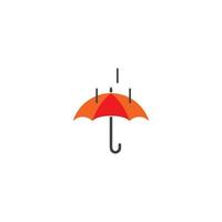ilustração de ícone de vetor de modelo de logotipo de guarda-chuva
