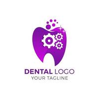 ícone de logotipo de dentista dental e modelo de vetor de símbolo