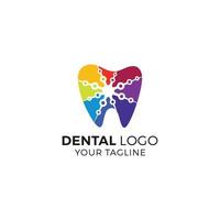 modelo de vetor de design de logotipo de dentista