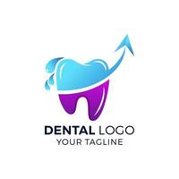 ícone de logotipo de dentista dental e modelo de vetor de símbolo