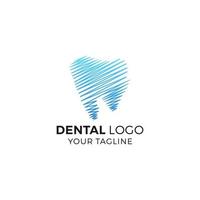 modelo de vetor de design de logotipo de dentista