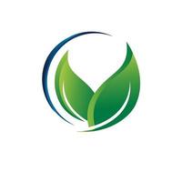 ecologia verde logotipo eco amigável vetor reciclar sinal conceito gráfico modelo