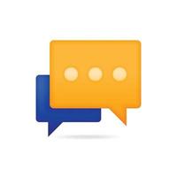 ícone para conversa e discussão. ícones para bate-papo e mensagens. falar e ícone de diálogo. pode ser usado para empresas, sites, aplicativos móveis, cartazes, folhetos de anúncios, banners vetor