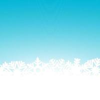 fundo azul de natal com flocos de neve e luz e luz vetor