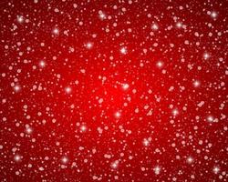 fundo brilhante prata de natal com flocos de neve e estrelas vetor