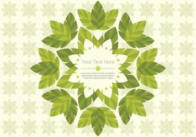 Green Leaf Daun Vector Background