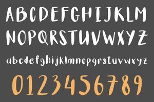 alfabeto caligráfico de mão real de vetor