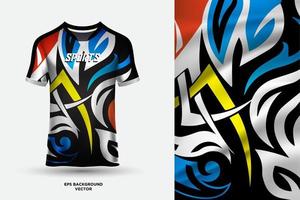 novo vetor de fundo de design de camisa esportiva moderna