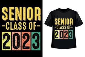 classe sênior de 2033 - modelo de design de camiseta vetor