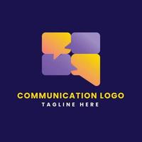 vetor de design de modelo de logotipo de comunicação