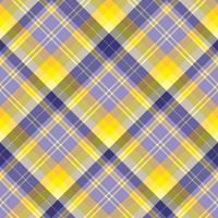 padrão sem costura nas cores amarelas e violetas para xadrez, tecido, têxtil, roupas, toalha de mesa e outras coisas. imagem vetorial. 2 vetor