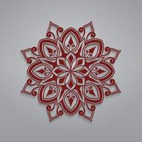 mandala ornamental, círculo decorativo, desenho vetorial vetor