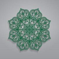 mandala ornamental, círculo decorativo, desenho vetorial vetor