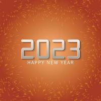 feliz ano novo 2023 banner de celebração vetor
