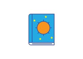 modelo de design de logotipo de ícone de livro infantil ilustração vetorial isolada vetor