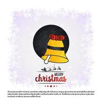 cartão de feliz natal com vetor de design criativo