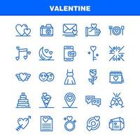 conjunto de ícones de linha dos namorados para infográficos kit uxui móvel e design de impressão incluem disco de cd amor valentine romântico mão amor valentine conjunto de ícones vetor